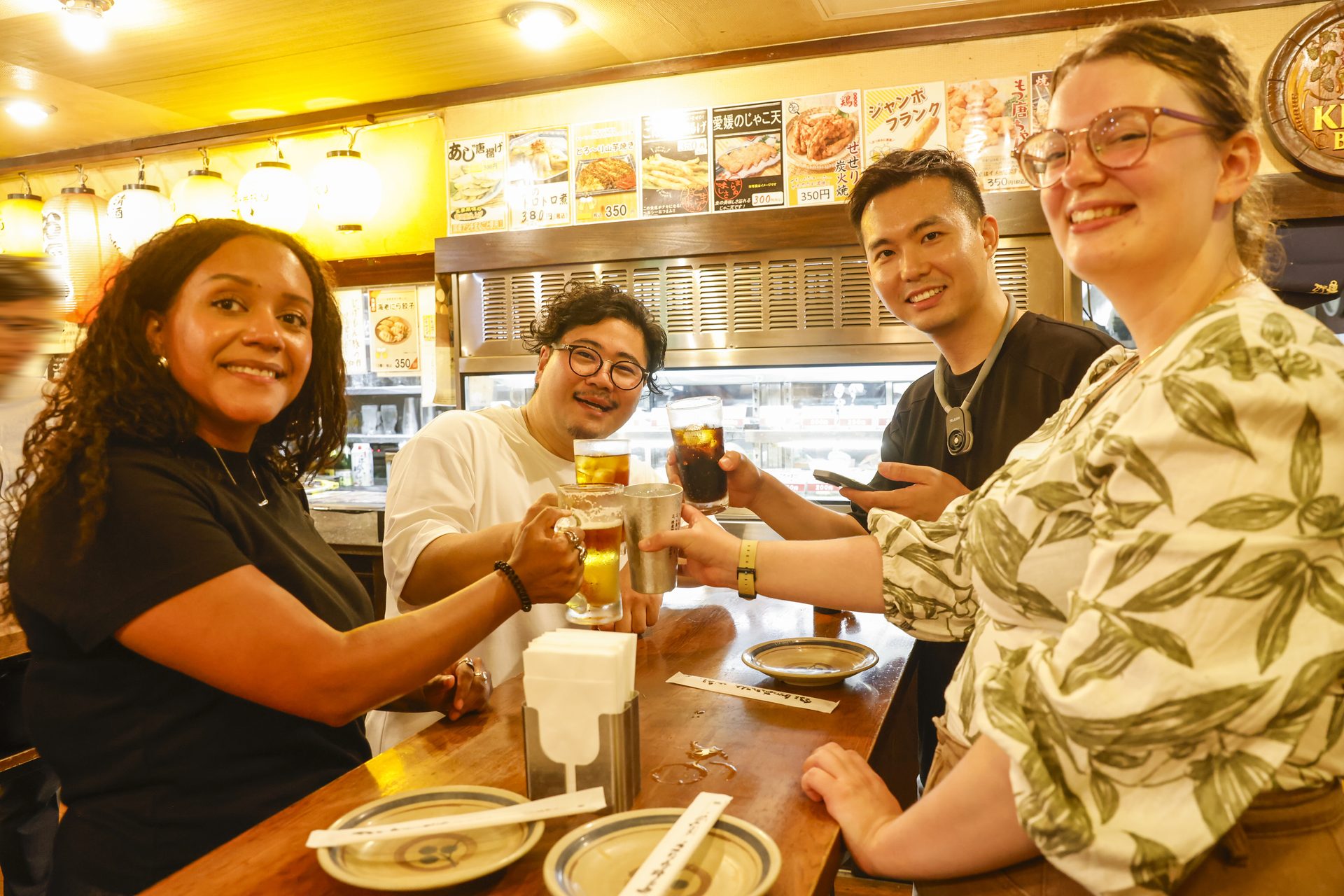 Cheers at a second-round local bar